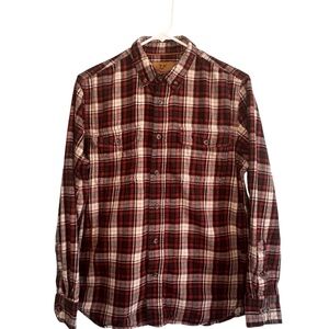 Outdoor Life‎ Red and Black Plaid Casual Shirt Size M